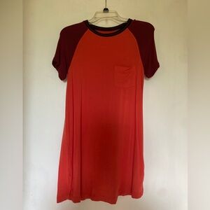Abercrombie & Fitch Red Shirt Dress Size XS